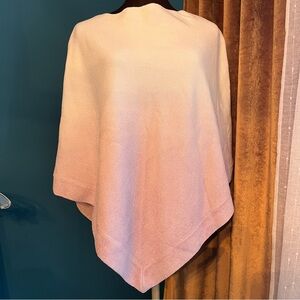 Barefoot Dreams CozyChic Ultra Lite Ocean Breeze Lavender Ombré Poncho One Size